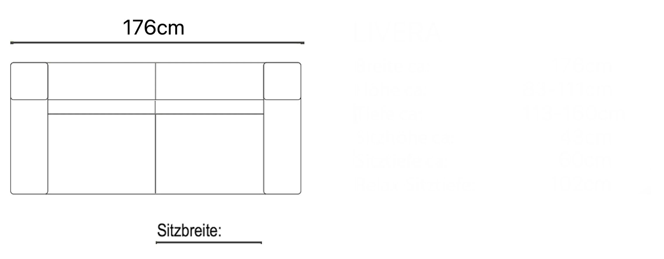 2-местный кожаный диван Sofanella ARCH-00063605 - Вид №7