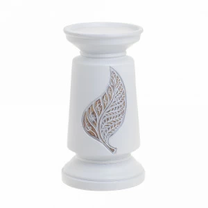 Подсвечник керамический на 1 свечу 23,58 см белый To4rooms TO4ROOMS  00-3893343 Белый