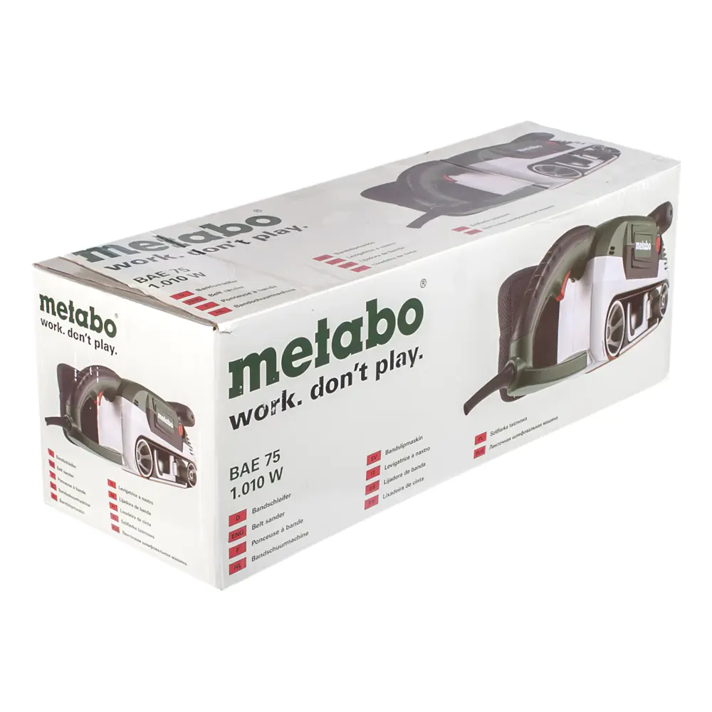 Ленточная шлифовальная машина Metabo BAE 75, 1010 Вт STLM-2030683 - Вид №4