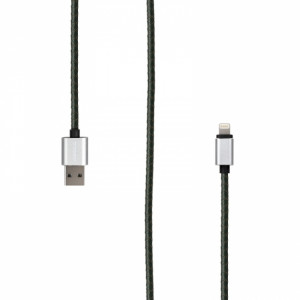 485067 Кабель "Digital IL-01 USB - Lightning (MFI)", 1 м, темно-зеленый Rombica
