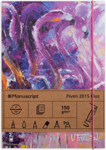 548499 Скетчбук "Piven 2015" Plus, А5, 80 листов, 150 г/м2 Manuscript