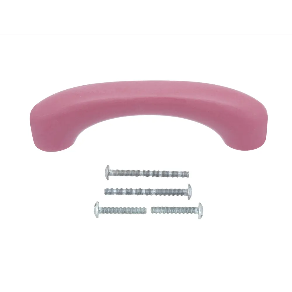 Мебельная ручка-скоба Porcellana ЦАМ 128 мм розовый PALLADIUM STLM-2075823 - Вид №1