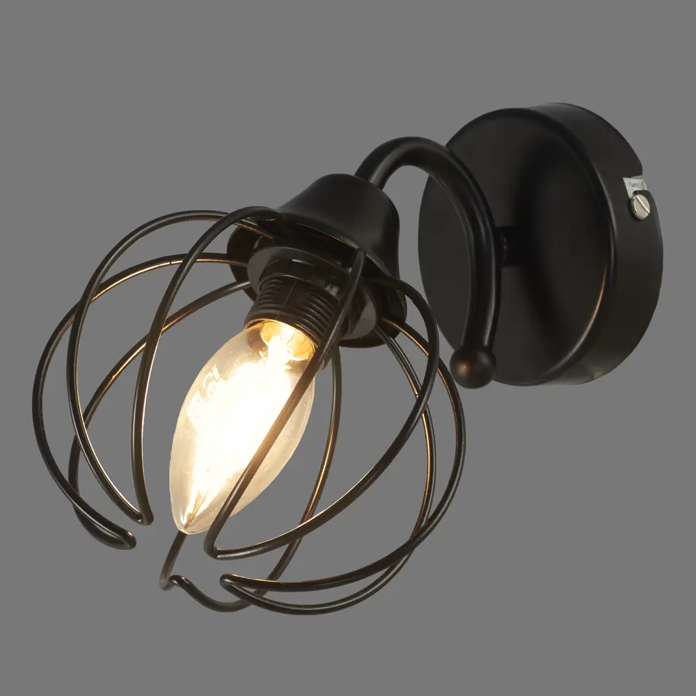 Бра КС30051/1W 1хЕ14х40 Вт цвет чёрный КЛЮЧНИК STLM-2045074 - Вид №1