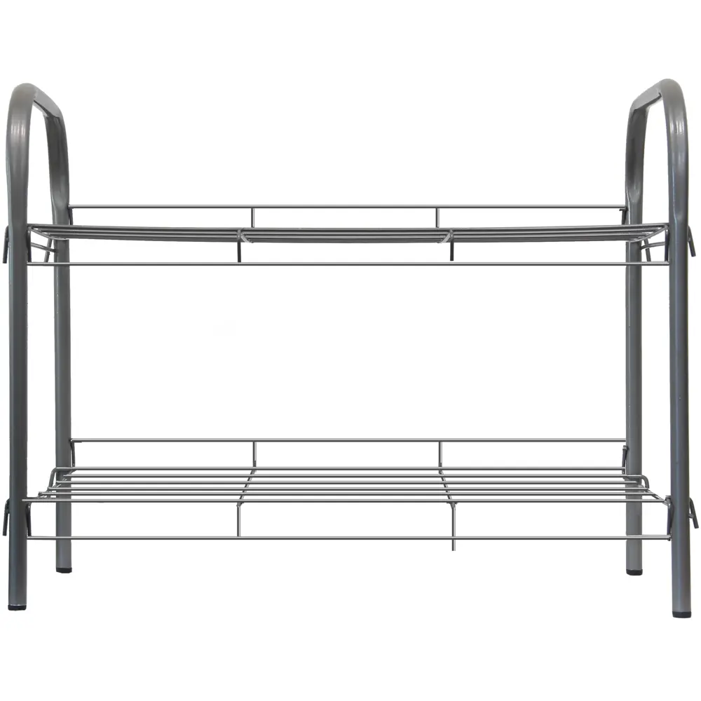 Этажерка для обуви Gromell Alite 46x35.6x27.8 см 2 полки металл серый STLM-2038012 - Вид №1