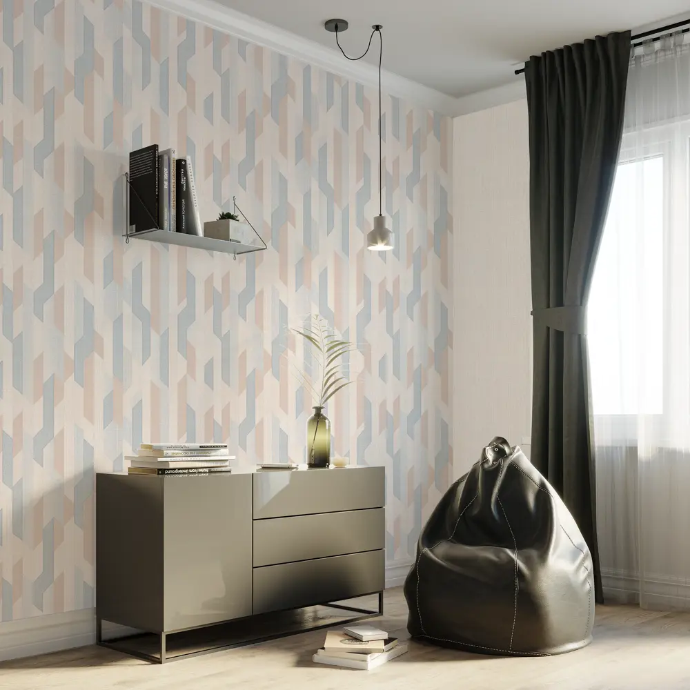 Обои флизелиновые Home Color Tact голубые 1.06 м HC31137-24 STLM-2114637 - Вид №3