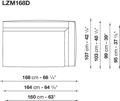 Угловой диван из ткани Maxalto Lucrezia Soft ARCH-00108784 - Вид №2