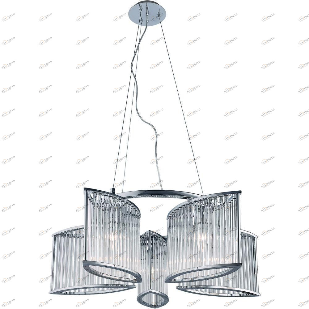 Подвесная люстра Divinare Domenica 2060/02 SP-5 DIVINARE ДИЗАЙНЕРСКИЕ, DOMENICA 074965 Хром 