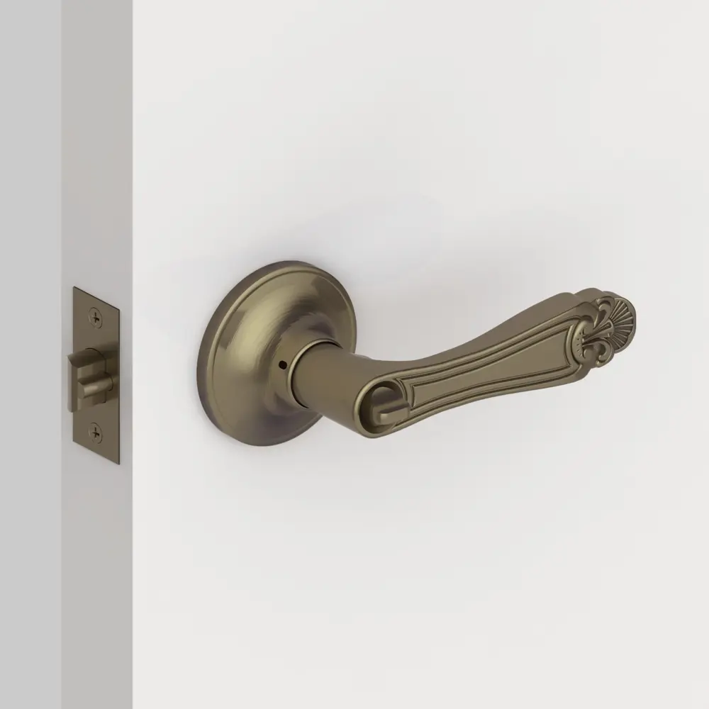 Ручка защелка 637/BL АB-E (бр) кл/фик FUARO STLM-2148104 - Вид №7