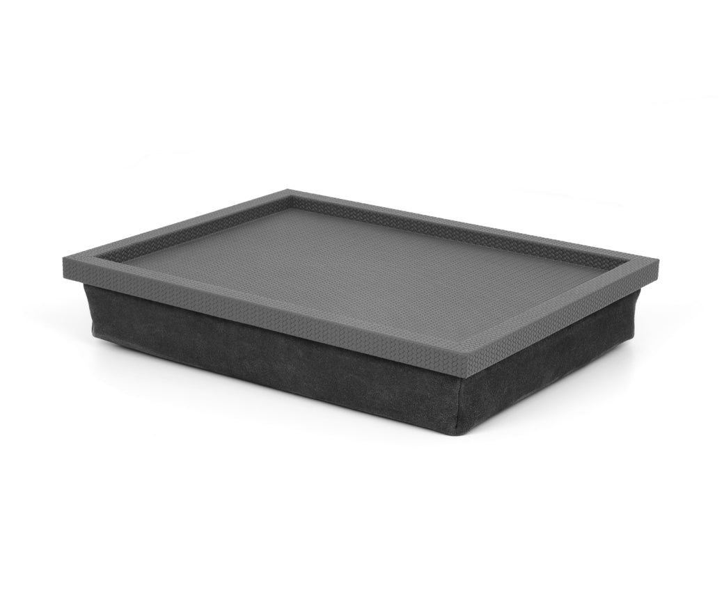 Поднос для кровати Teseo - 40x58 см/тканая кожа_темно-серый