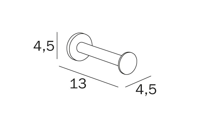 Металлический запасной держатель рулона INDA® ARCH-00105239 - Вид №2