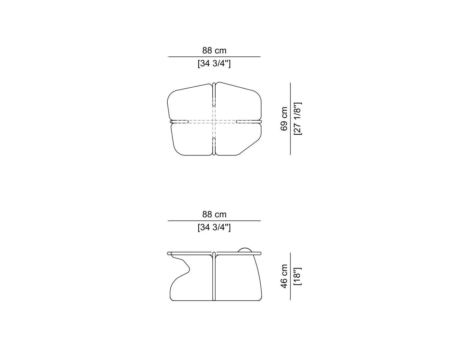 Журнальный столик из натурального камня Davani Lamé ARCH-00008926 - Вид №5