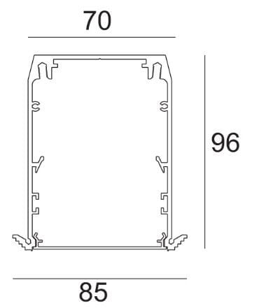 Алюминиевый потолочный линейный профиль освещения Deltalight Streamliner ARCH-00101849 - Вид №13