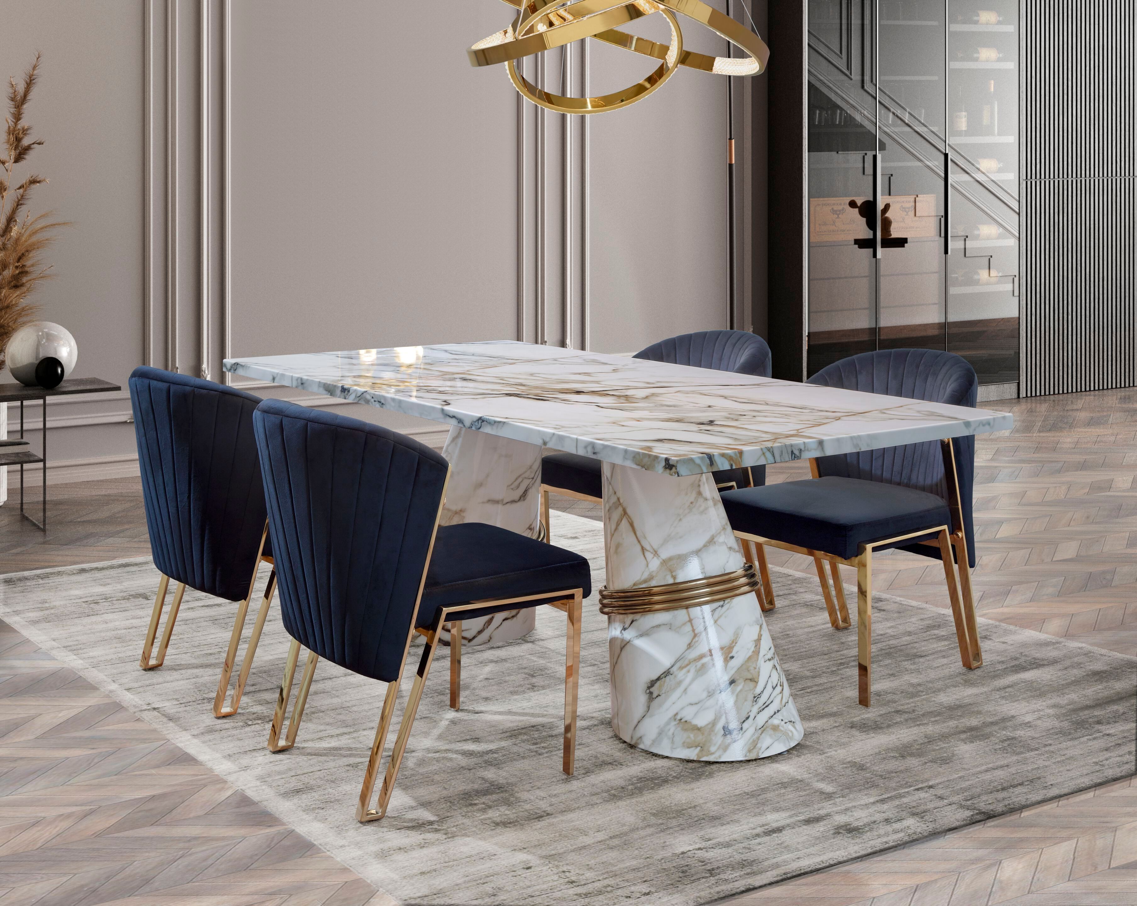 Прямоугольный стол из искусственного мрамора K-Lighting ARCH-00143544 - Вид №1