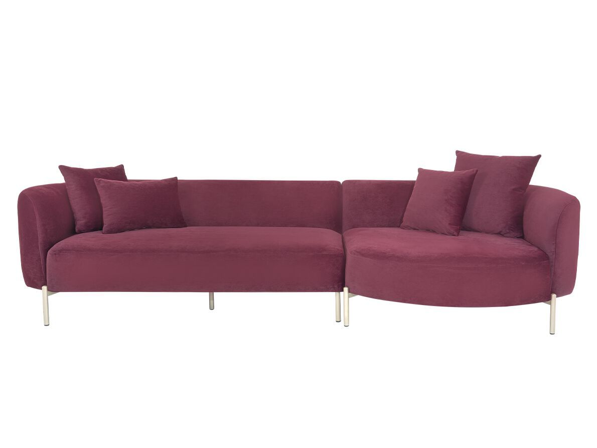 Модульный тканевый диван с полуостровом NDESIGN Macaroon ARCH-00080746