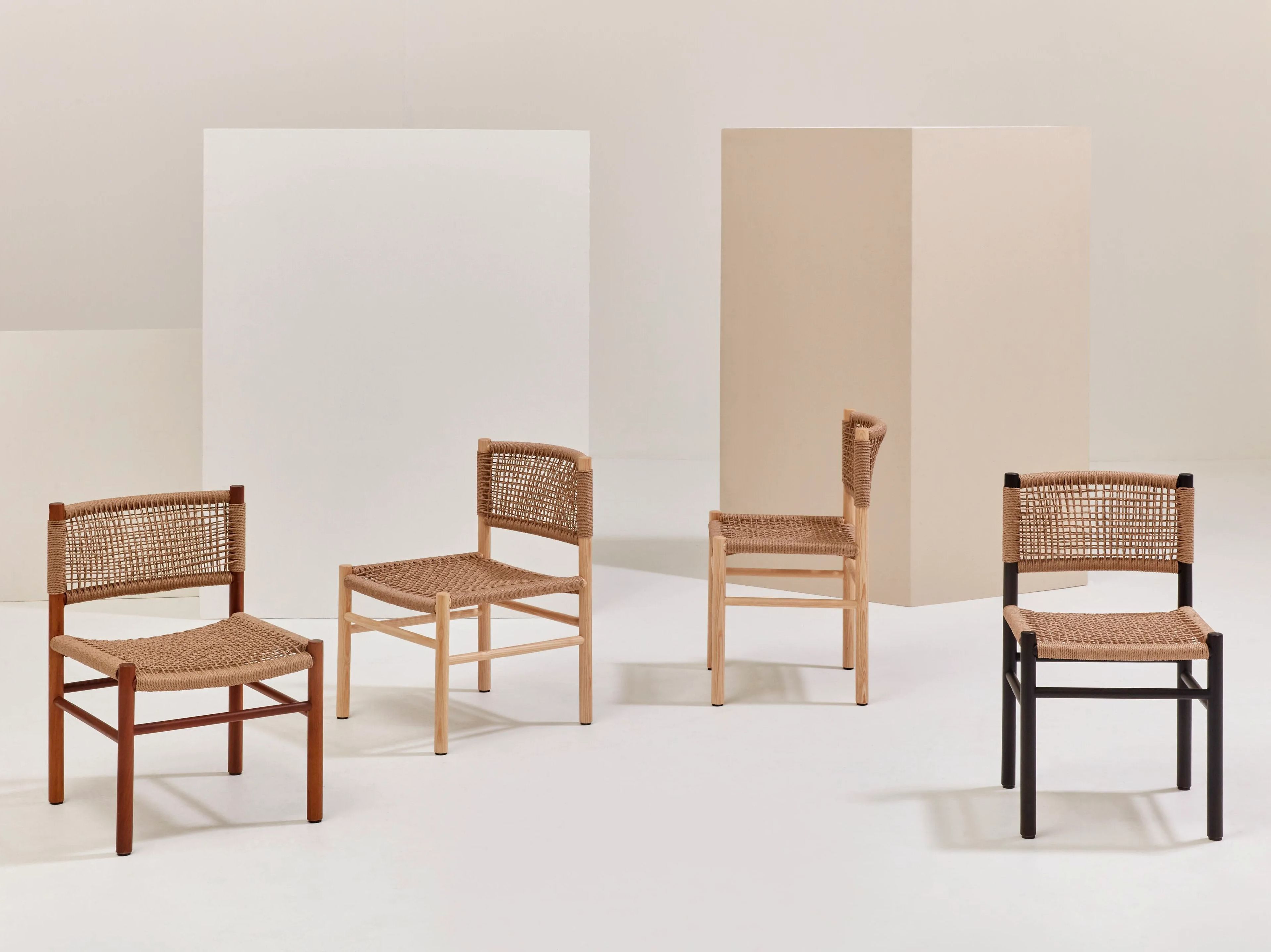 Стул из массива дерева и морской веревки Billiani Harry'S ARCH-00133900 - Вид №1