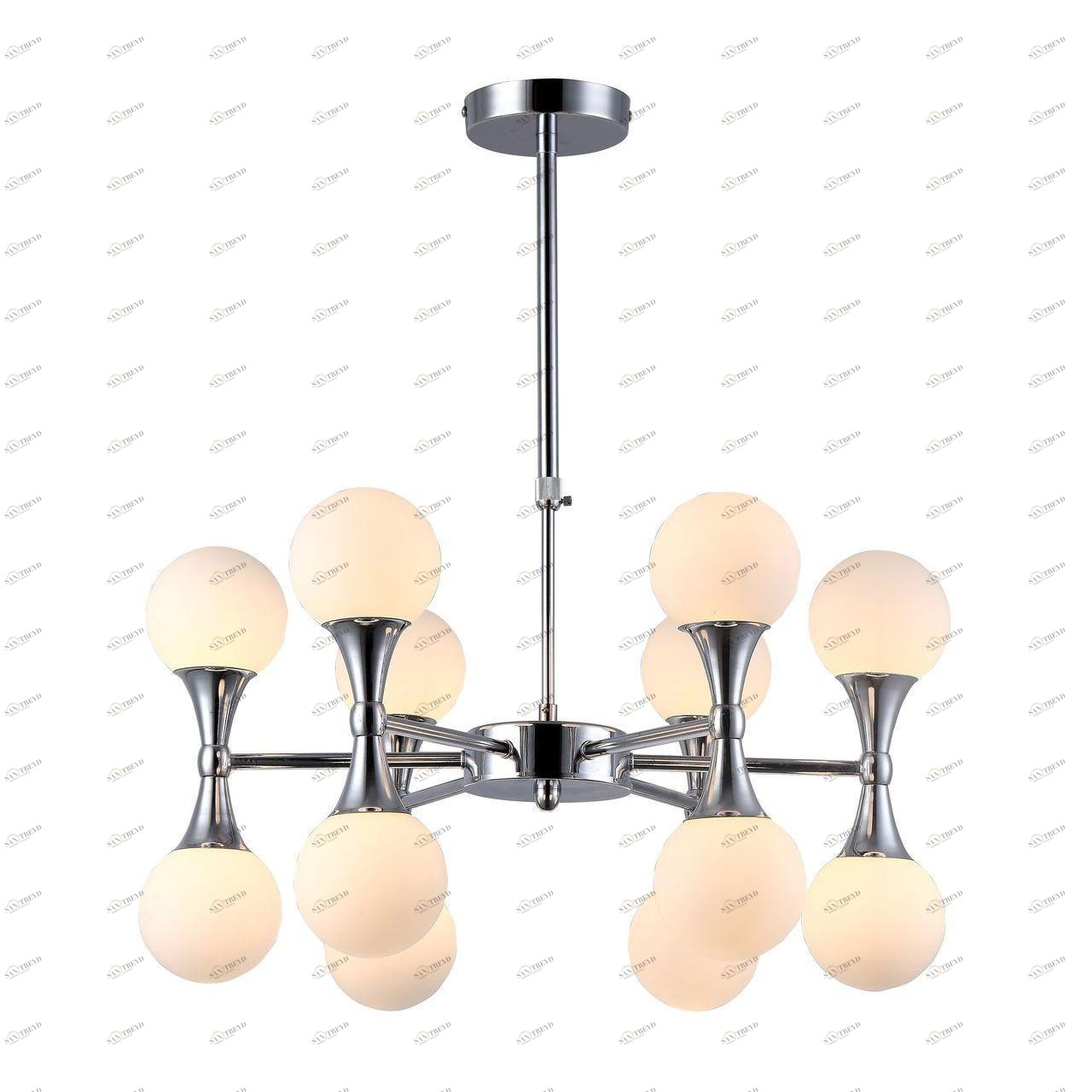 Подвесная люстра Arte Lamp A9162LM-12CC белая ARTE LAMP ДИЗАЙНЕРСКИЕ 188051 Белый 