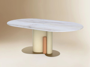 Овальный стол из мрамора Estremoz