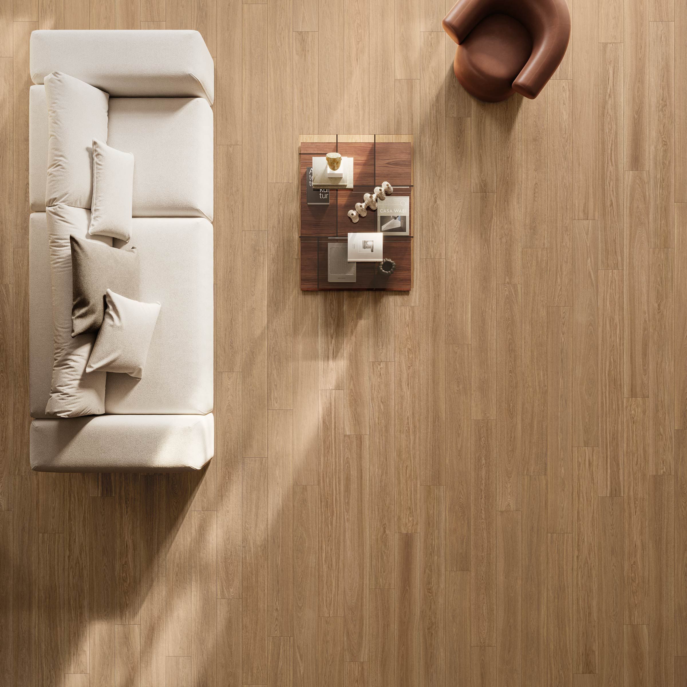 Пол / облицовка керамогранита под дерево NOVOCERAM OAKA ARCH-00084690 - Вид №2