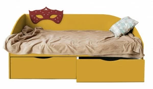 Подростковый диван-кровать с 2 ящиками "Венеция" МАНДАРИН ВЕНЕЦИЯ 178665 Желтый