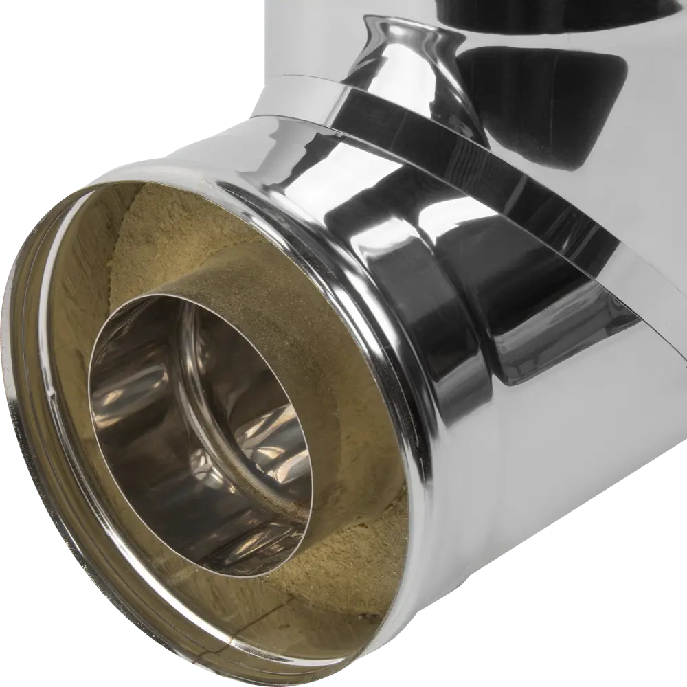 Сэндвич-тройник Металлик и Ко 90° 430/0.5 мм D115x200 мм STLM-2087533 - Вид №3