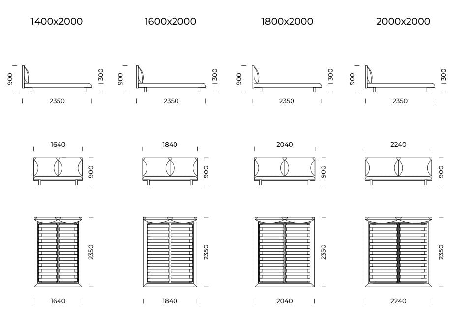 Двуспальная мягкая кровать Nobonobo SKORO ARCH-00022726 - Вид №10