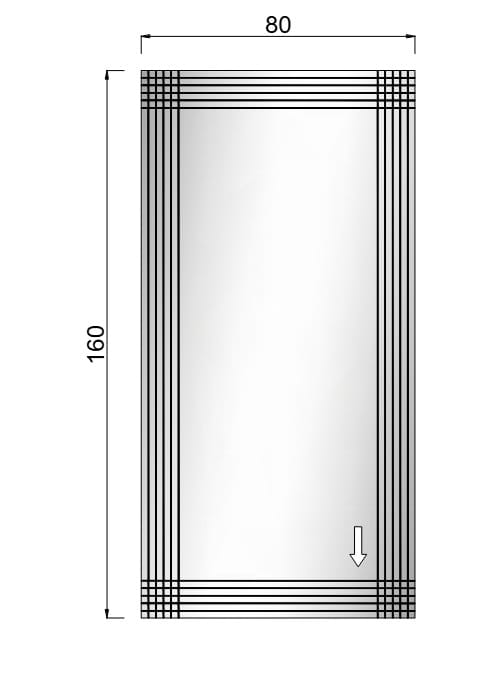 Настенное зеркало ARTELINEA RIGA ARCH-00152278 - Вид №4