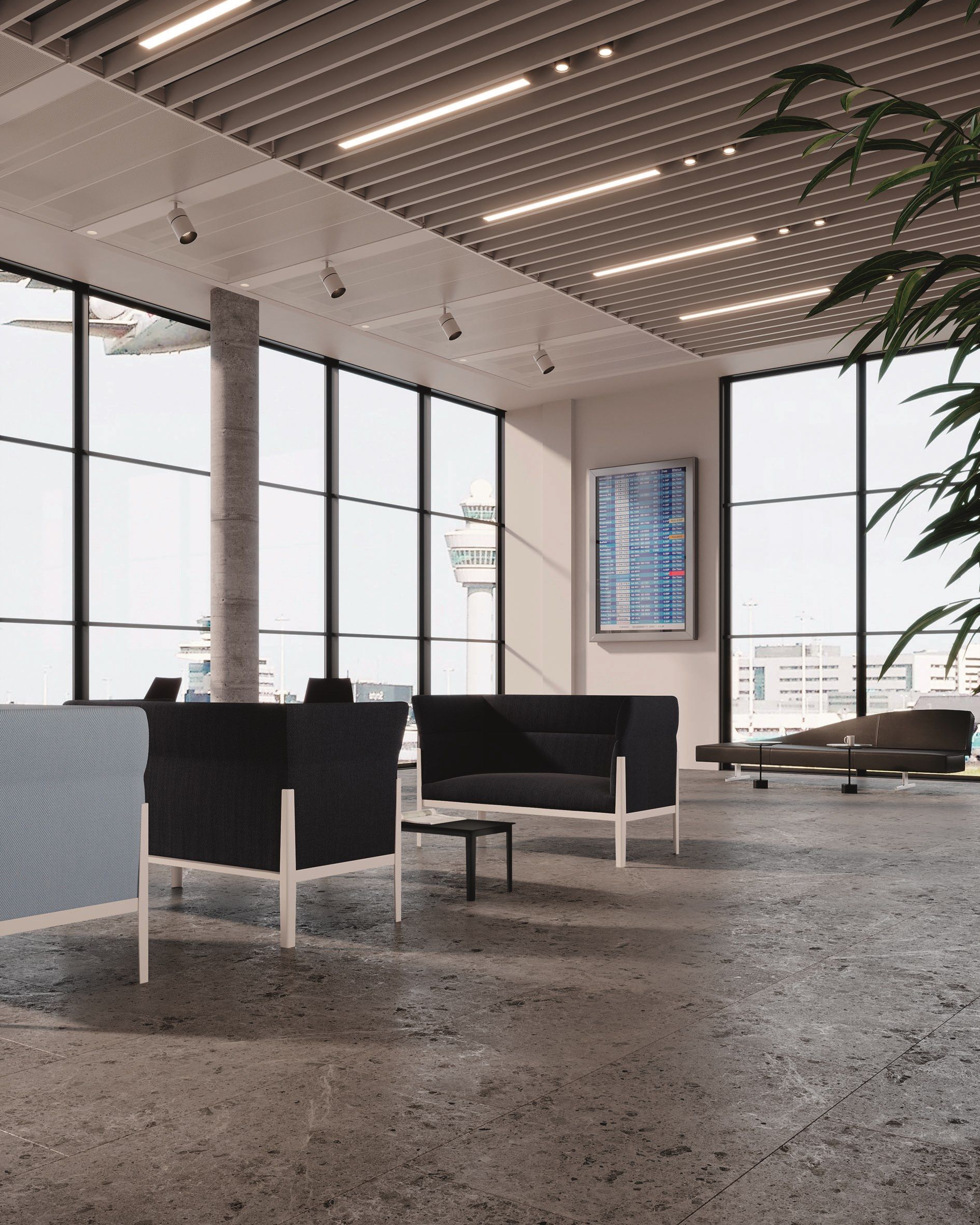 2-местный тканевый диван CASSINA тонкий хлопок ARCH-00003814 - Вид №1