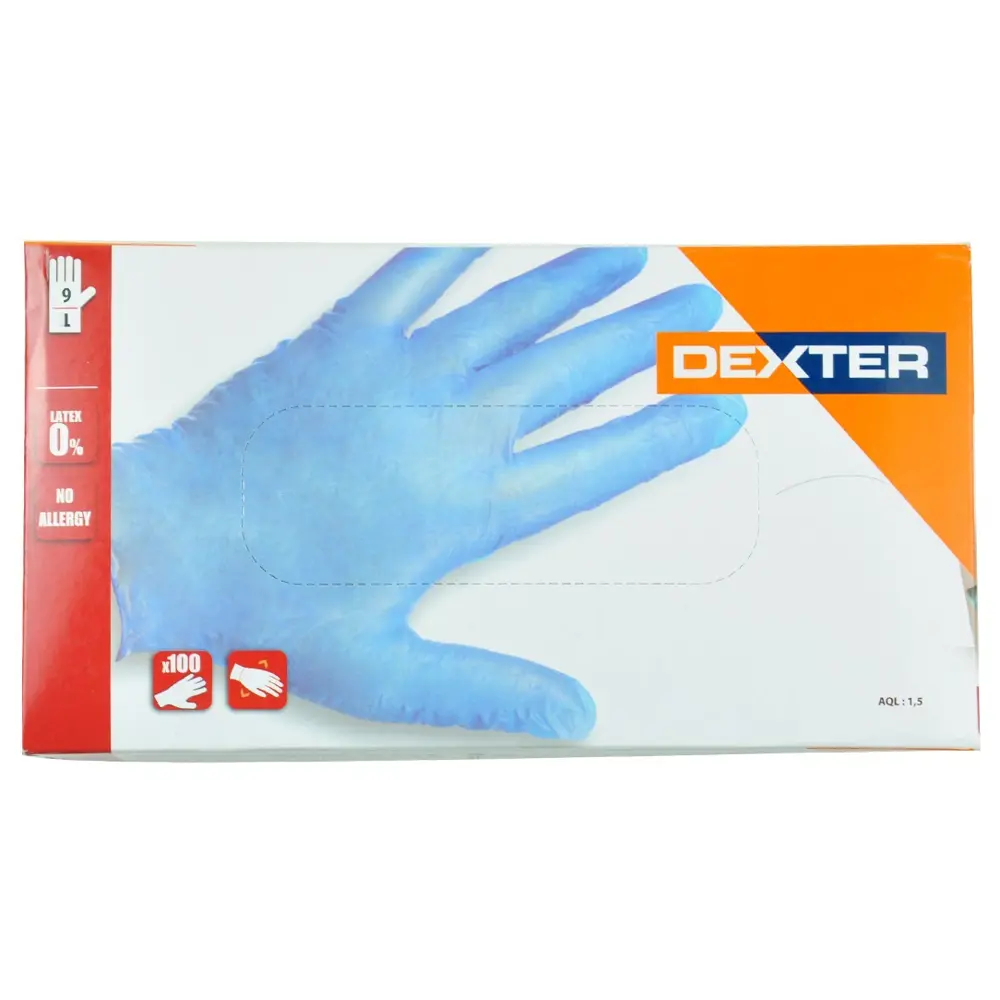 Перчатки нитриловые Dexter, 50 пар STLM-2090162 - Вид №2