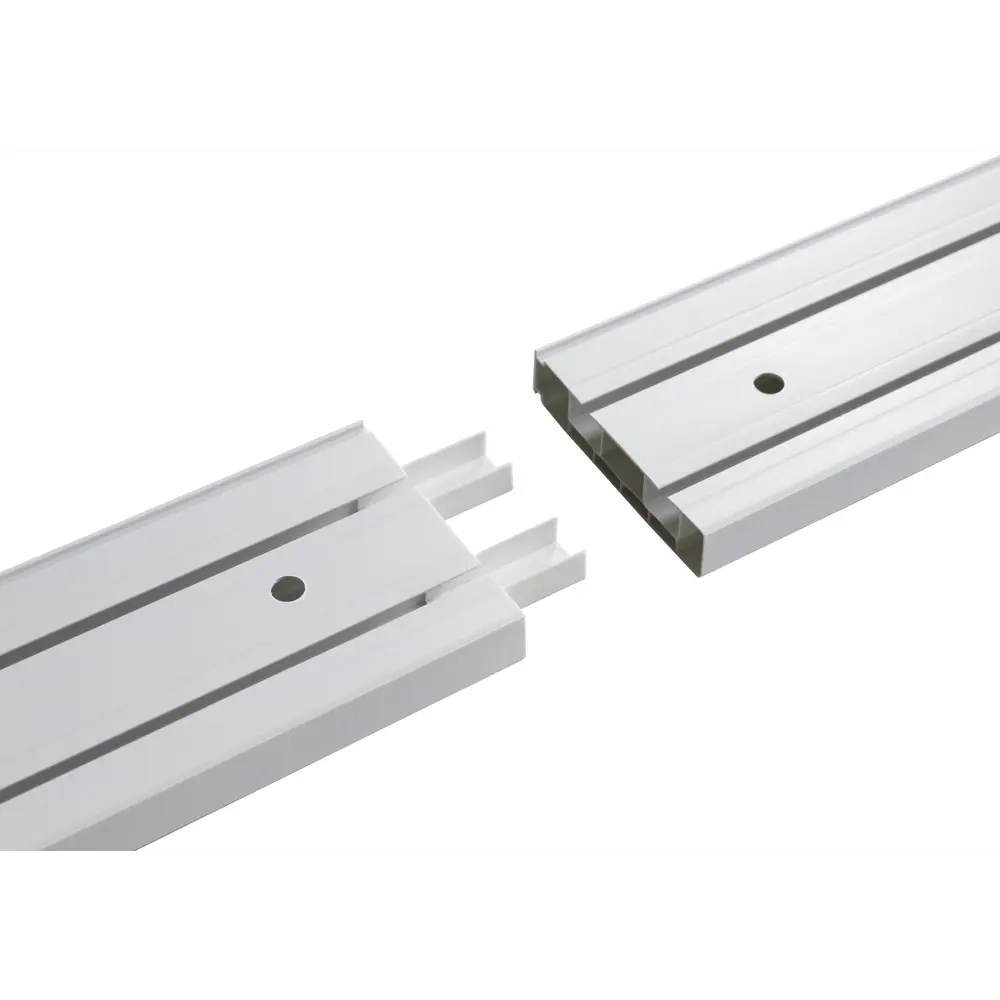 Карниз двухрядный KREAFORTA 360 см пластик белый STLM-2211041 - Вид №3