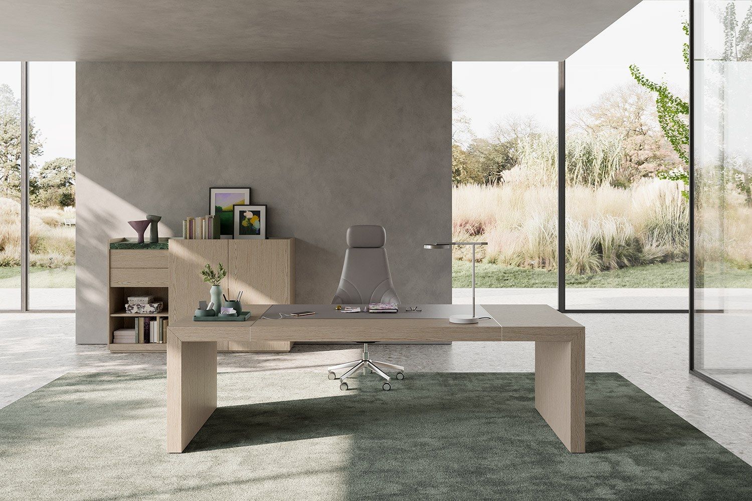 Деревянный исполнительный стол PROF Block 2.0 ARCH-00126139 - Вид №11