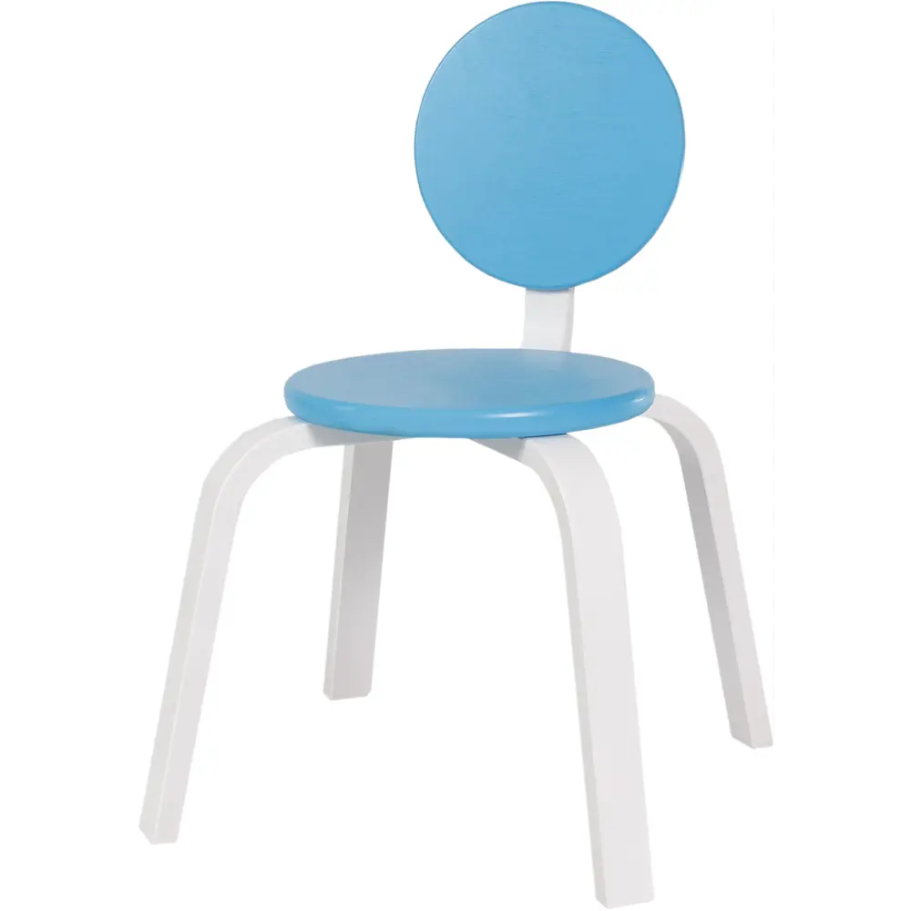 Стул детский Ромашка 25x50.9x25 см дерево цвет бело-голубой Santreyd STLM-2003057