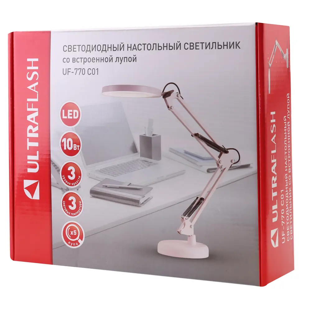 Настольная лампа Santreyd Ultraflash UF-770 C01 с регулируемым светом 89378681 STLM-1466979 - Вид №7