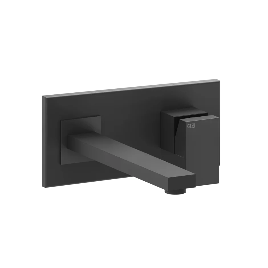 Смеситель для умывальника 44836 299 Gessi Rettangolo МАТОВО-ЧЕРНЫЙ 44836299