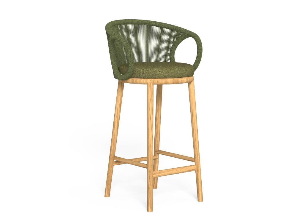 Высокий тканевый садовый стул с подлокотниками Talenti Karen ARCH-00118156