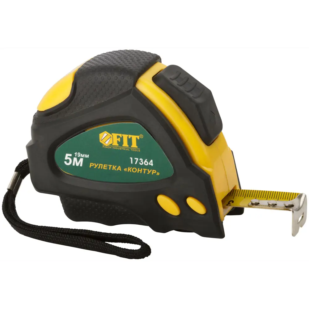 Рулетка Fit Контур, с автостопом, 5 м x 19 мм STLM-2204887