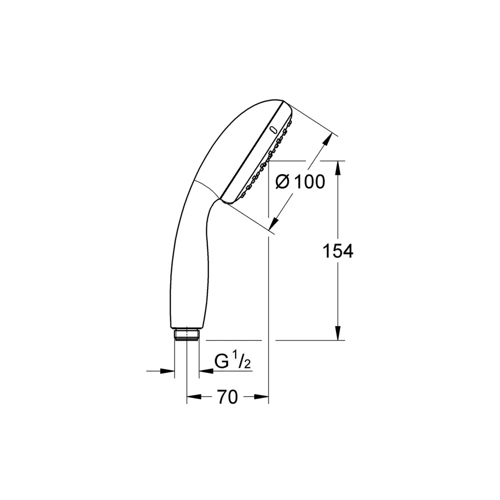 Лейка для душа Grohe Vitalio Start 2 режима цвет хром STLM-2151534 - Вид №9