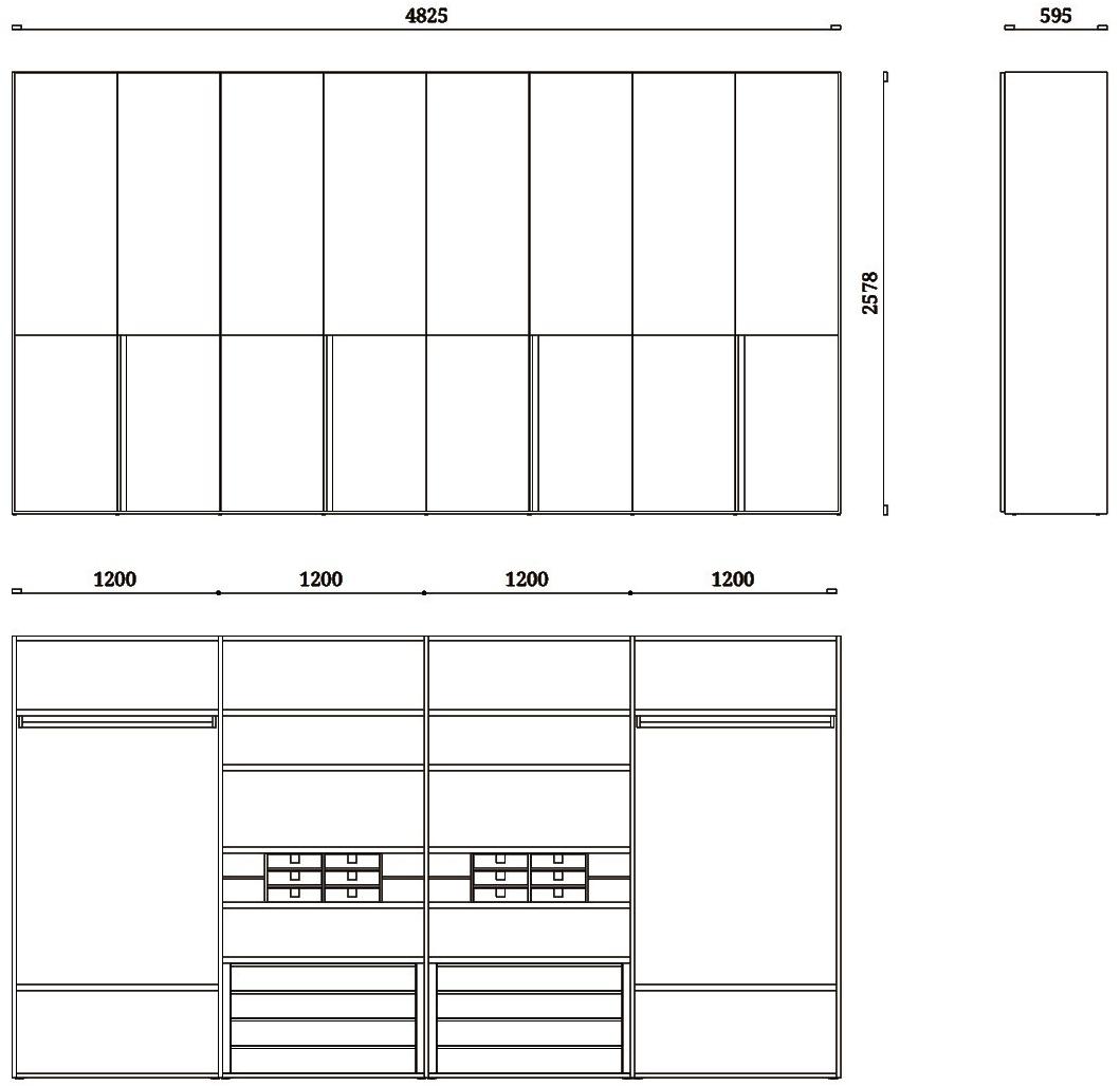 Febal Casa Лакированный шкаф с ящиками sun-id-1380224 - Вид №4