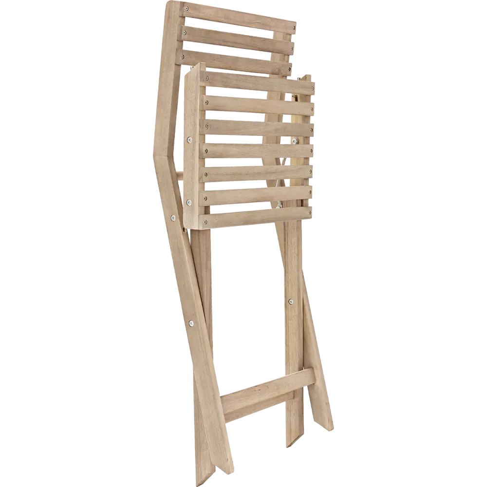 Набор садовой мебели Naterial Origami складной акация: стол и 2 стула STLM-2011954 - Вид №5