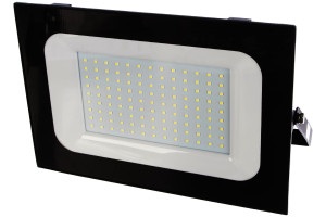 15690171 Светодиодный прожектор SFL90-150 2835SMD, 150W 6400K AC220V/50Hz IP65, черный в компактном корпусе 55069 SAFFIT