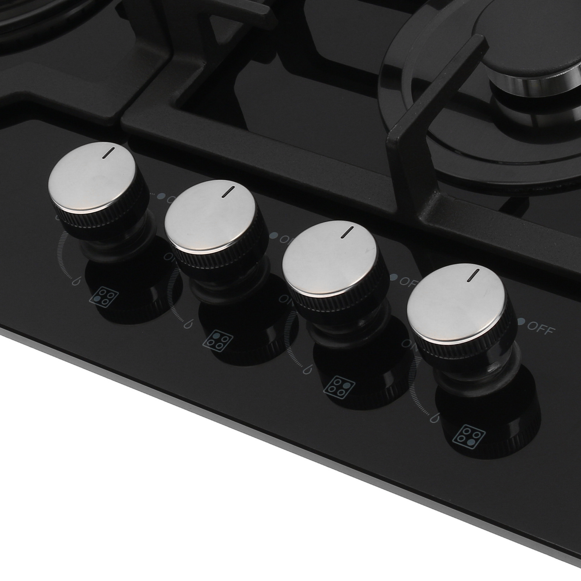 5043987 Газовая варочная поверхность DEXP LD4GTB STDN-0008377 - Вид №2