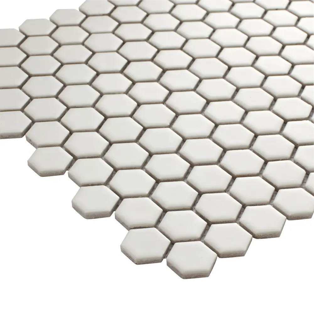 Мозаика фарфоровая Artens Hexo 30x26 см цвет белый STLM-2112646 - Вид №2