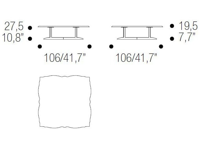 Гостиная мраморный низкий прямоугольный журнальный столик ERBA ITALIA ROCK COCO ARCH-00100992 - Вид №6