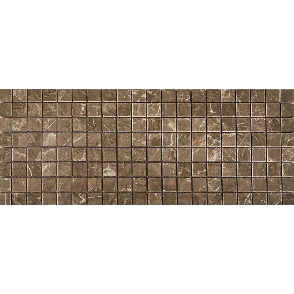 Декор настенный Kerama Marazzi Фоджа 20x50 см глянцевый цвет коричневый мозаика STLM-2084789