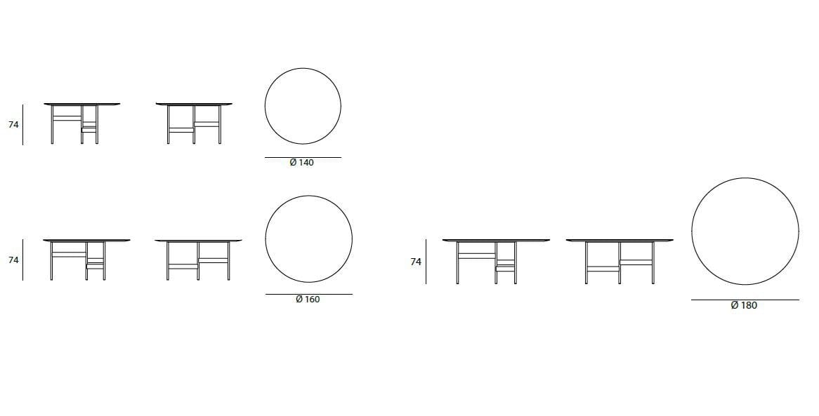 Бетонный круглый садовый стол Living Divani NOTES ARCH-00084408 - Вид №1