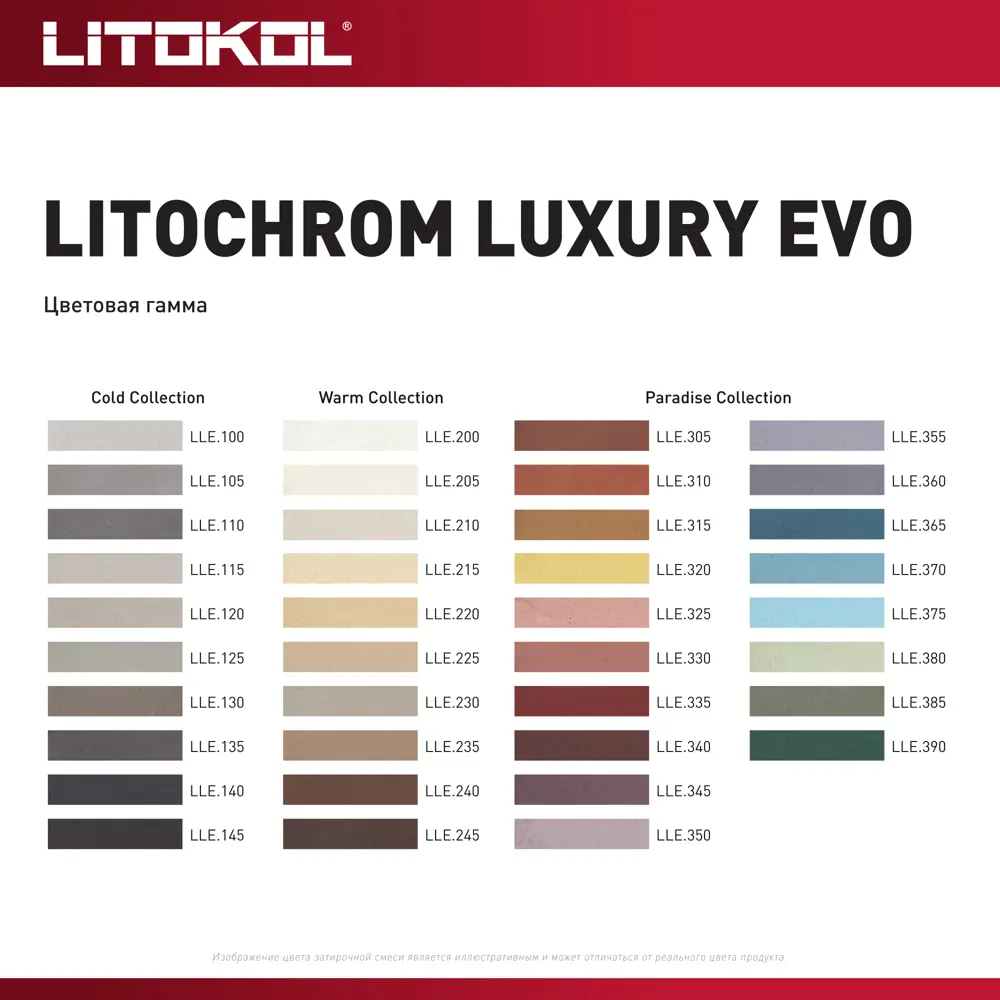 Затирка Litokol Litochrom Luxury Evo белая - эластичная защита для плиточных швов 85586078 STLM-0064277 - Вид №6