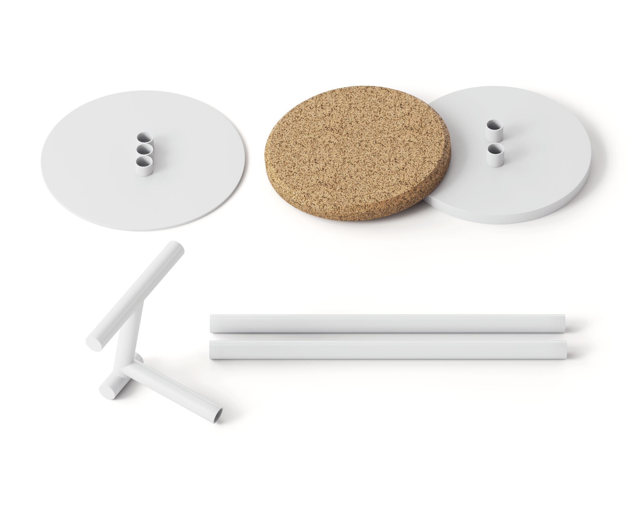 Высокий садовый стул из стали и пробки Joyf точка ARCH-00075648 - Вид №14