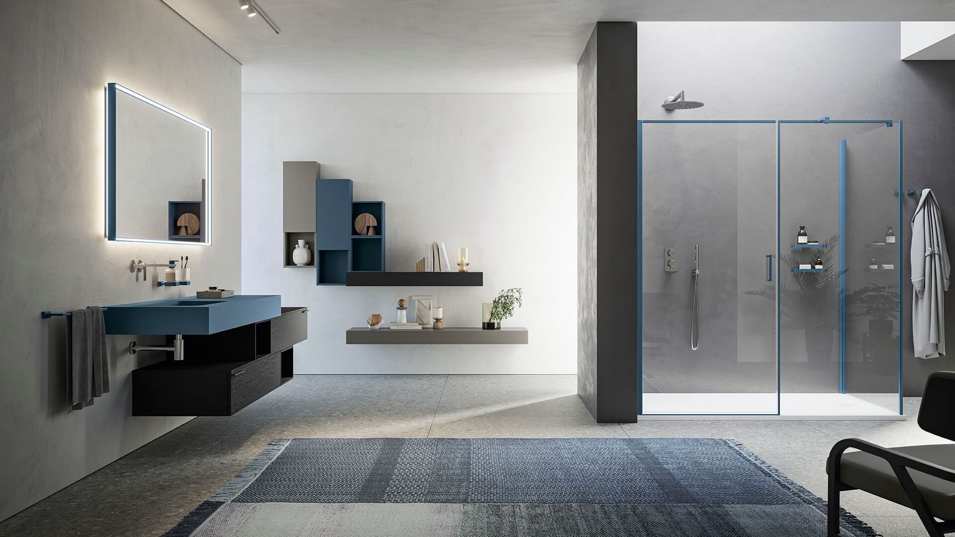 Зеркало со встроенным освещением для ванной комнаты INDA® PIRANO + ARCH-00100076 - Вид №5