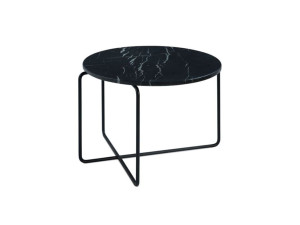 Круглый мраморный журнальный столик