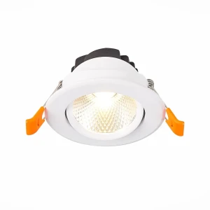 Светильник точечный светодиодный встраиваемый ALMA LIGHT ALD00152WH-3000K-LED.1x8W под отверстие 75 мм 3 м² теплый белый свет цвет белый