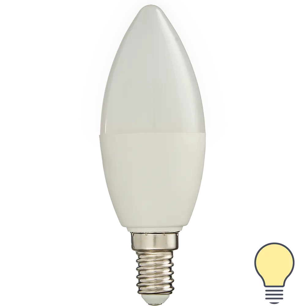 Лампа умная светодиодная Osram Smart Plus E14 220-240 В 5 Вт свеча матовая 470 лм теплый белый свет 89143921 STLM-2100415 LEDVANCE 